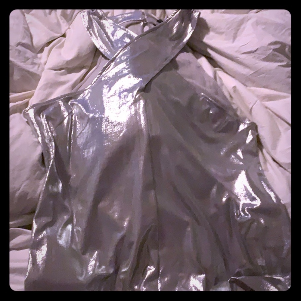 INC Silver Shinny Tank Top for going out!! New!!